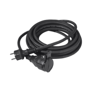 Förlängningskabel utomhus, 7 meter Svart