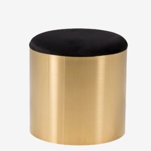 Furniture Fashion – Sittpuff Puff, Diameter 45 cm – Svart – Fotpallar & puffar – Från Homeroom