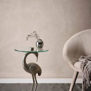 GALAPAGOS sidobord ø 40 cm Silver