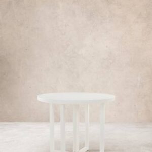 GIBRALTAR matbord ø 90 cm Vit