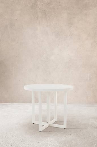 GIBRALTAR matbord ø 90 cm Vit