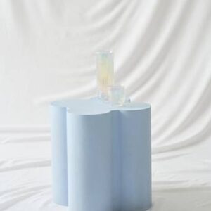 GILLES sidobord ø 43 cm Ljusblå