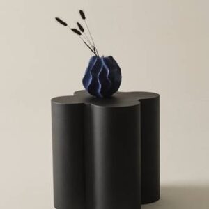 GILLES sidobord ø 43 cm Svart