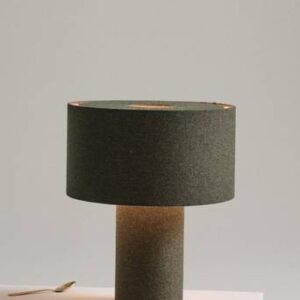 GILLY bordslampa Mörkbrun/grön