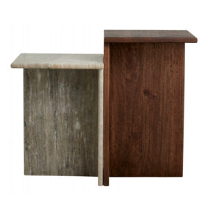 GLINA Bord Mangoträ Marmor