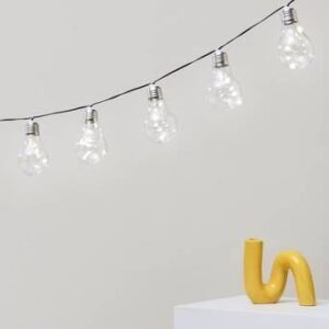 GLOW ljusslinga – solcell Transparent