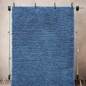 GRASSE ullmatta Denim/Ljusblå