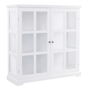 GULLHOLMEN vitrinskåp 120 cm Vit