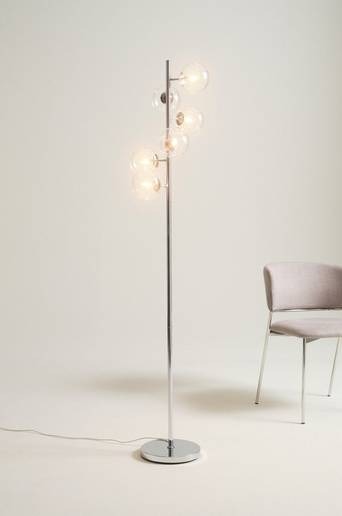 GYLLENHEIM golvlampa Krom