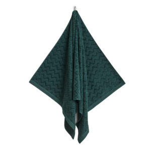 Gant Jacquard Herringbone Handduk 50×70 Grön