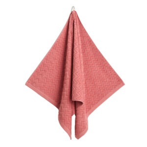 Gant Jacquard Herringbone Handduk 70×140 Faded Brick