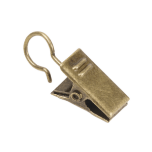 Gardinklämma för ring 10-pack Antikmässing