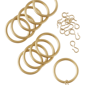 Gardinringar 10-pack Guld