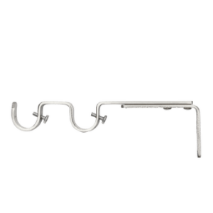 Gardinstångshållare – dubbel ø 19 mm Stål