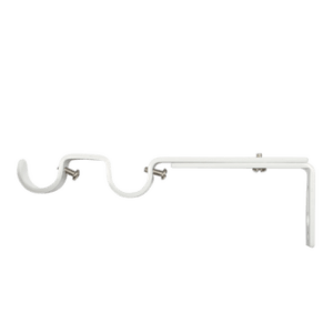 Gardinstångshållare – dubbel ø 19 mm Vit