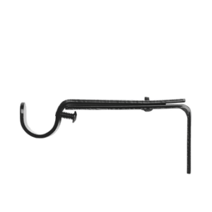 Gardinstångshållare längd 10-15 cm Svart