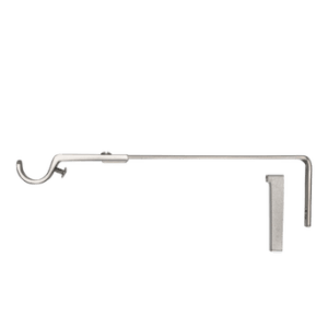 Gardinstångshållare längd 20 cm Stål
