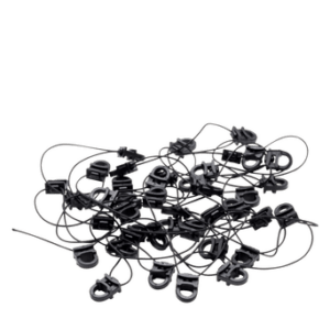 Glid på snöre, 312 cm Svart