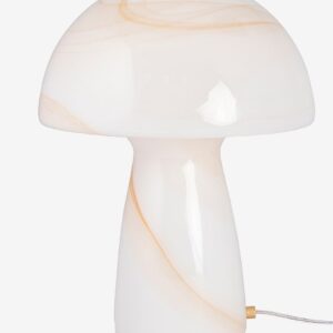 Globen Lighting – Bordslampa Fungo Swirl ⌀ 22 cm – Beige – Bordslampor – Från Homeroom