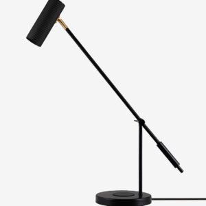 Globen Lighting – Bordslampa Hubble Read med trådlös laddning – Svart – Skrivbordslampor – Från Homeroom