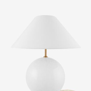 Globen Lighting – Bordslampa Iris 35 Butter gul – Vit – Bordslampor – Från Homeroom