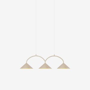 Globen Lighting – Taklampa Curve 3 Mocha – Beige – Takpendlar – Från Homeroom