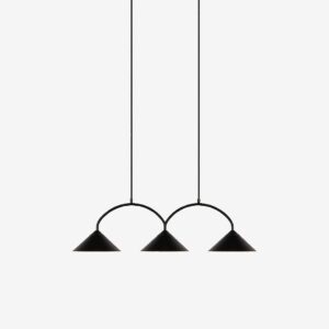 Globen Lighting – Taklampa Curve 3 Mocha – Svart – Takpendlar – Från Homeroom