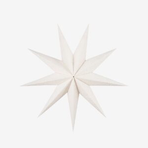 Globen Lighting – Jul Stjärna Stella Bouclé 75 – Vit – Adventsstjärnor – Från Homeroom