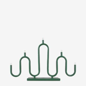 Globen Lighting – Ljusstake Noel 5 – Grön – Adventsljusstakar – Från Homeroom