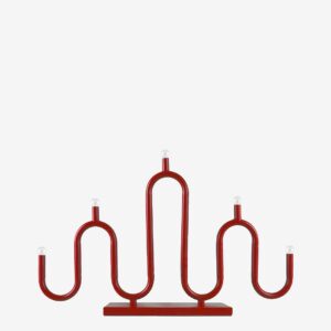 Globen Lighting – Ljusstake Noel 5 – Röd – Adventsljusstakar – Från Homeroom