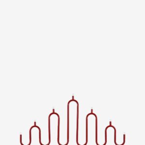 Globen Lighting – Ljusstake Noel 7 – Röd – Adventsljusstakar – Från Homeroom