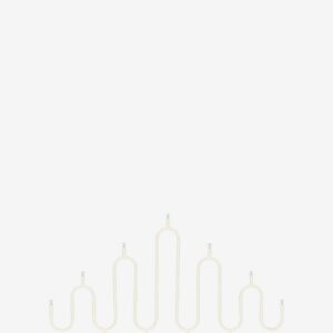 Globen Lighting – Ljusstake Noel 7 – Vit – Adventsljusstakar – Från Homeroom