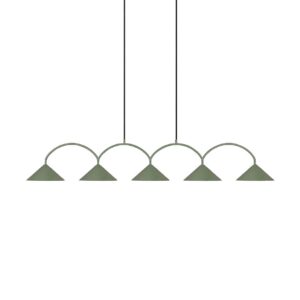 Globen Lighting – Pendel Curve 5 – Grön – Takpendlar – Från Homeroom
