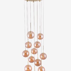 Globen Lighting – Taklampa Skyfall – Mässing – Takpendlar – Från Homeroom