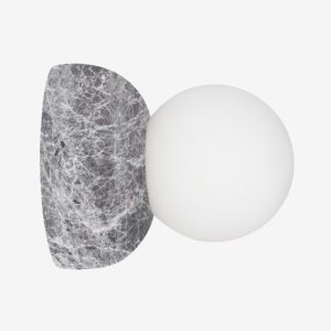 Globen Lighting – Vägglampa/taklampa Torrano 13 IP44 Brunbetsad ek – Grå – Plafonder – Från Homeroom