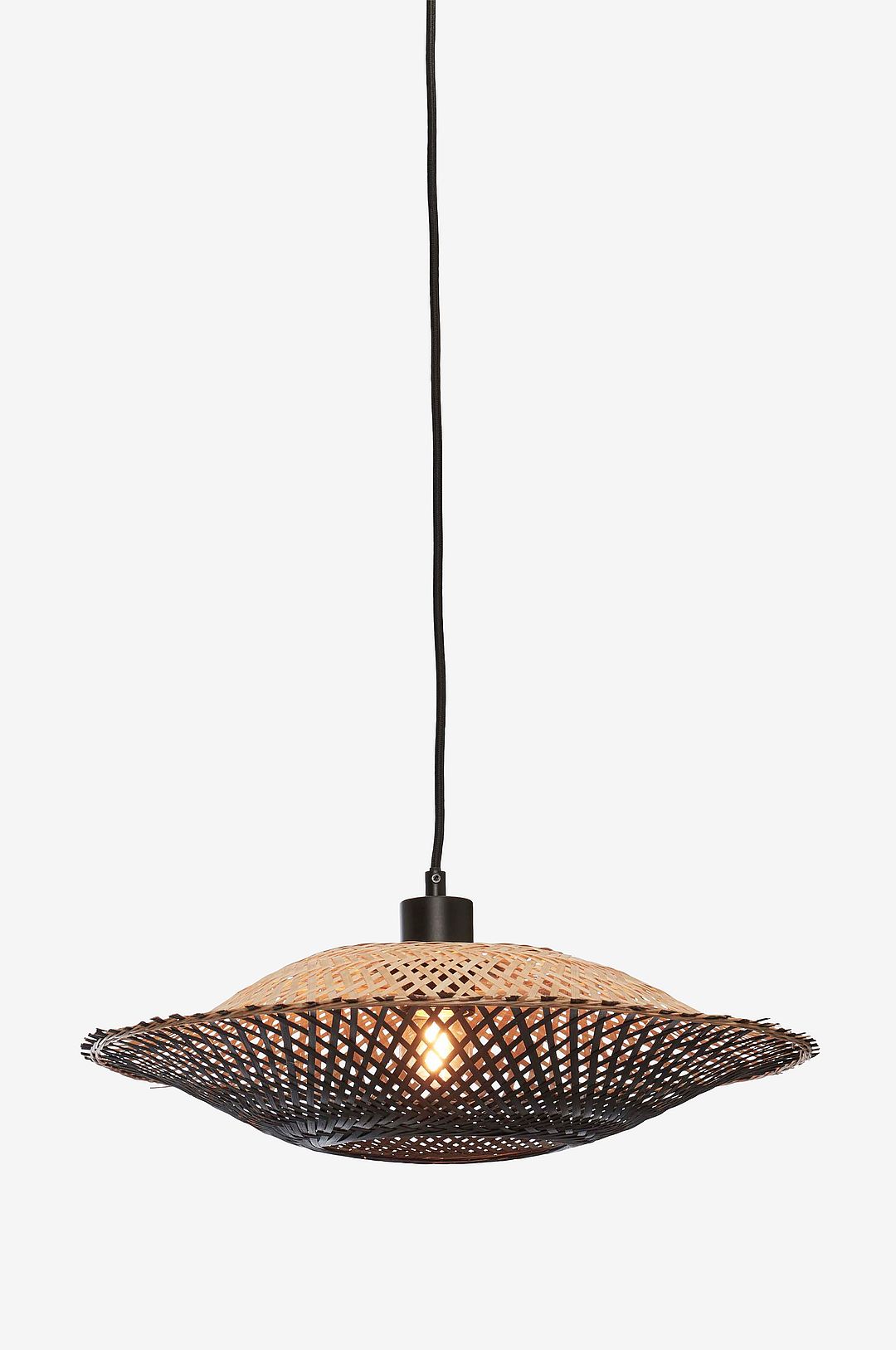 Good&Mojo – Hängande taklampa omvänd Kalimantan 40×12 cm – Flerfärgad – Takpendlar – Från Homeroom