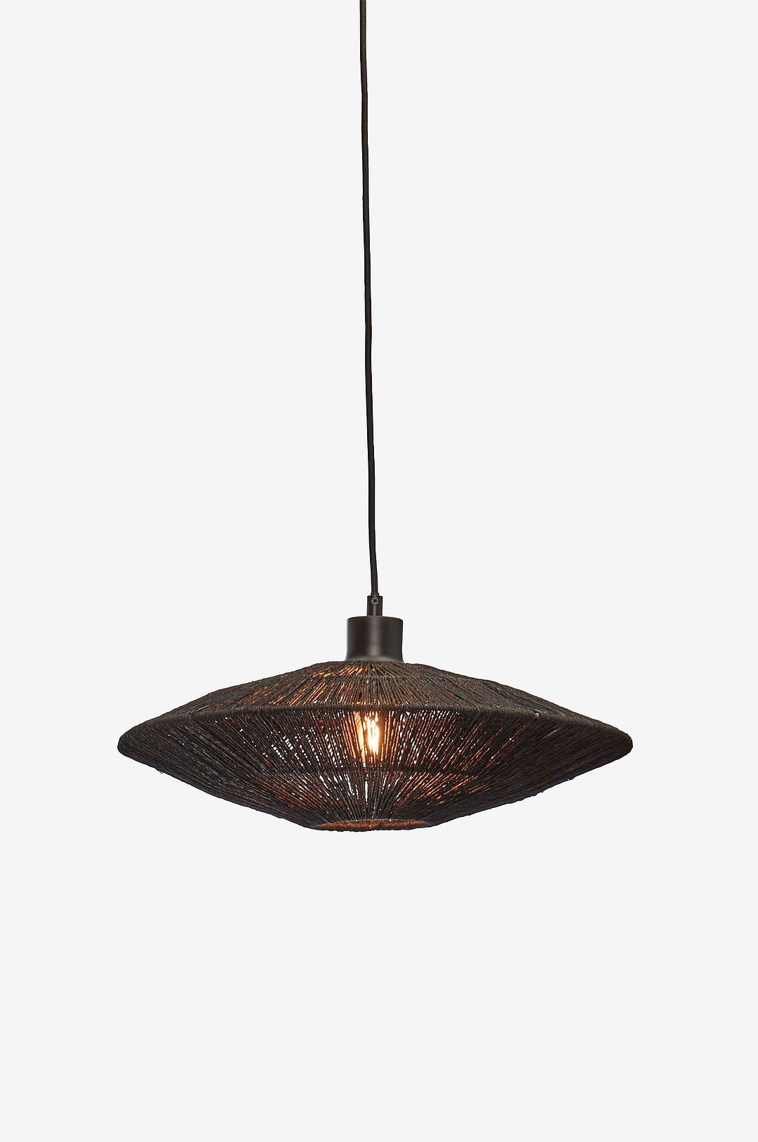 Good&Mojo – Hängande taklampa platt liten Iguazu – Svart – Takpendlar – Från Homeroom