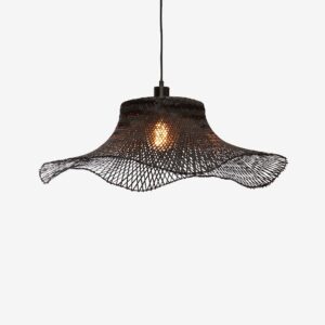 Good&Mojo – Hängande taklampa stor Ibiza – Svart – Takpendlar – Från Homeroom