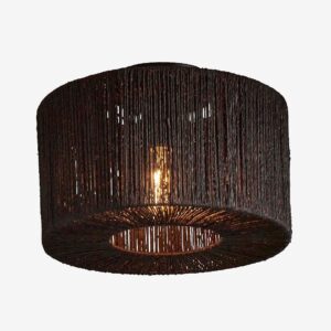 Good&Mojo – Taklampa rund/rak Iguazu 30×16 cm – Svart – Takpendlar – Från Homeroom