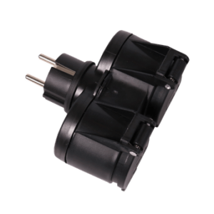 Grenkontakt 2 a IP44 utomhus, 12 cm Svart