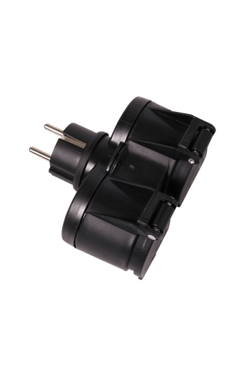 Grenkontakt 2 a IP44 utomhus, 12 cm Svart