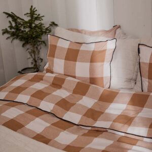 Gripsholm Flanell Påslakanset 150×210 Svart