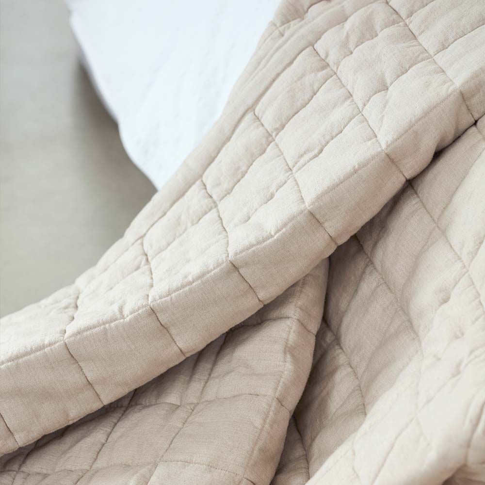 Gripsholm Quilted Överkast 240×260 Beige