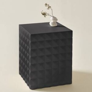 HAGA sidobord 40×40 cm – låg Svart