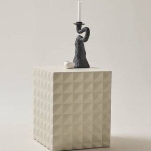 HAGA sidobord 40×40 cm – låg Vit