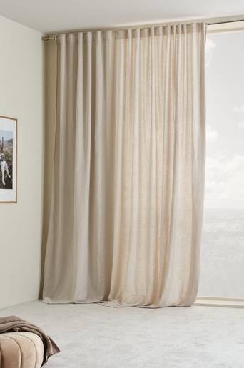 HANNAH multifunktionsgardin 1 längd – extra bred Beige