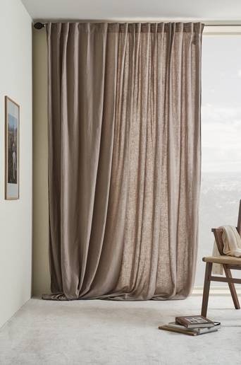 HANNAH multifunktionsgardin 1 längd – extra bred Brun