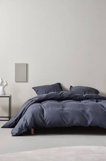 HANNAH påslakanset dubbelsäng Åskblå