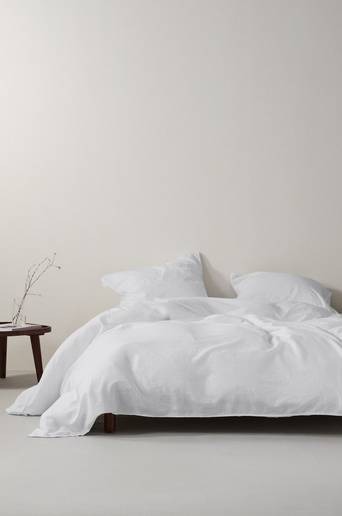 HANNAH påslakanset dubbelsäng Vit