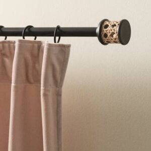 HARLOW gardinstång 134-180 cm Matt svart